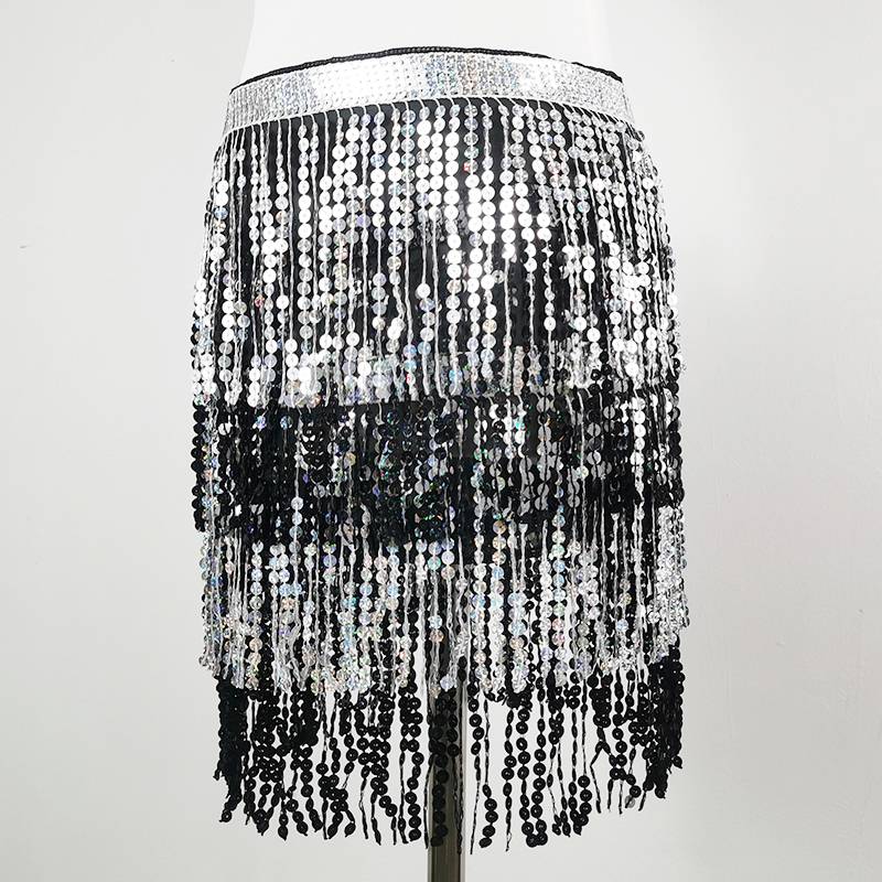 Silver, black, four